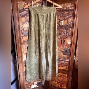Blessed Lotus hemp/cotton Palazzo Pants, small